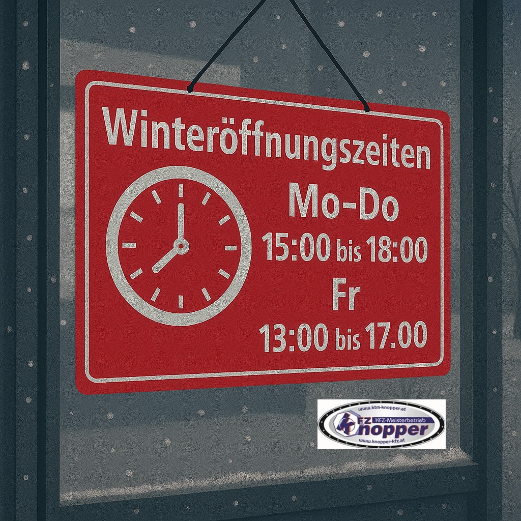 Winteröffnungszeiten